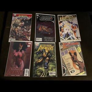 Collectibles comic books and baseball bears